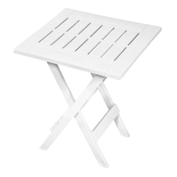 Table Side Folding White