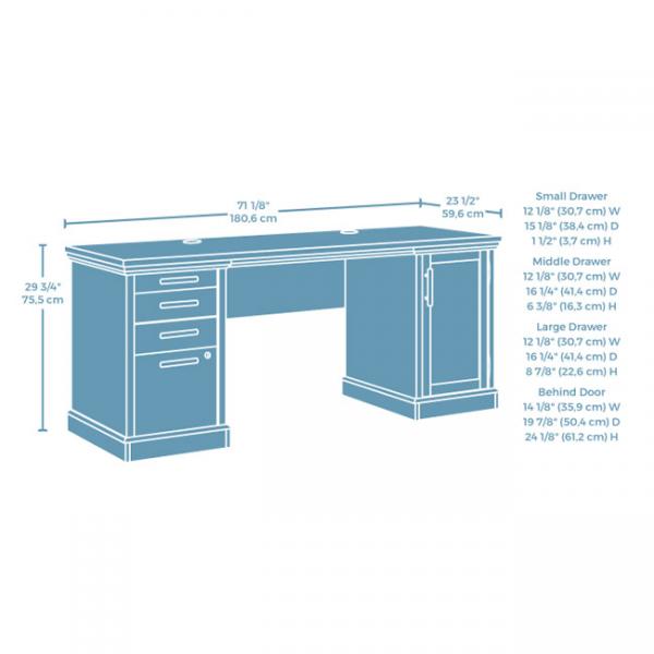 72 Commercial Credenza Desk