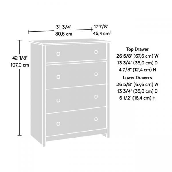 4-Drawer Dresser Chest