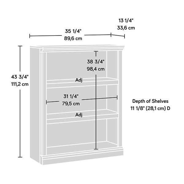 3-Shelf Bookcase