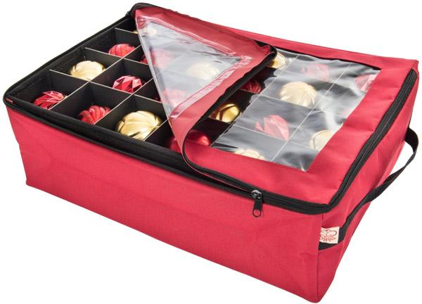 Xmas Ornament Storage Bag 2tray