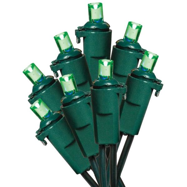 Xmas Light Led 70ct Green 18'