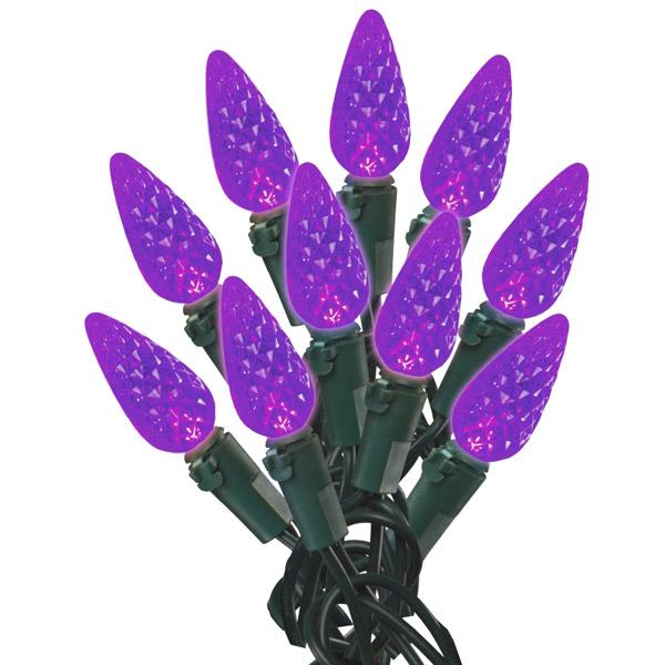 Xmas Light 60 Led C6 Purple 15'