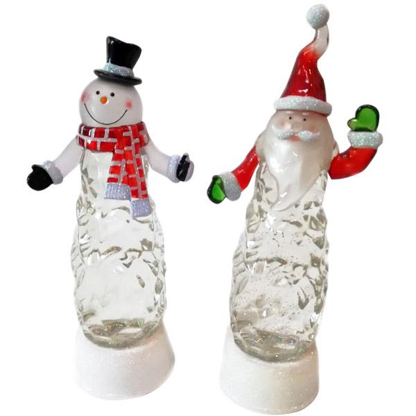 Xmas Snowman/santa 2pc Asst