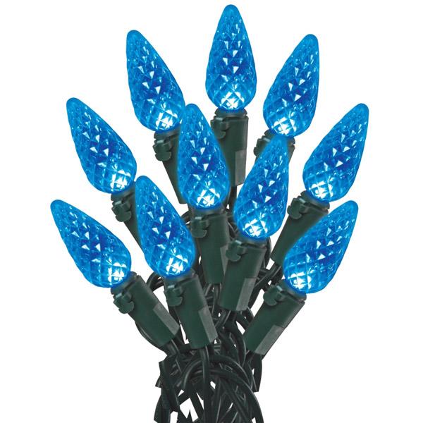 Xmas Light 70 Led C6 Blue 15'